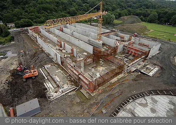 Station d'puration de Sclessin en construction